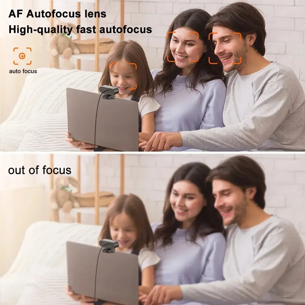2026 Webcam 1080P Mini Camera 2K Full HD Webcam with Microphone 30fps USB Web Cam for Auto Focus PC Laptop Video Shooting Camera
