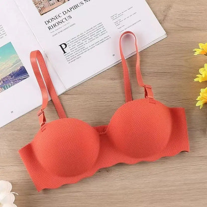 Sexy Comfort Seamless Bra Candy Color Adjustable Push Up Bras Anti-sagging Lifting Wireless Bra Women