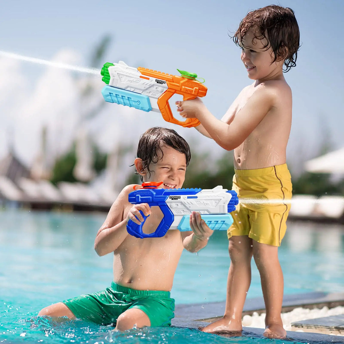 600cc vattenpistol med hög kapacitet för barn och vuxna - Vattenleksak för sommar, pool och strand