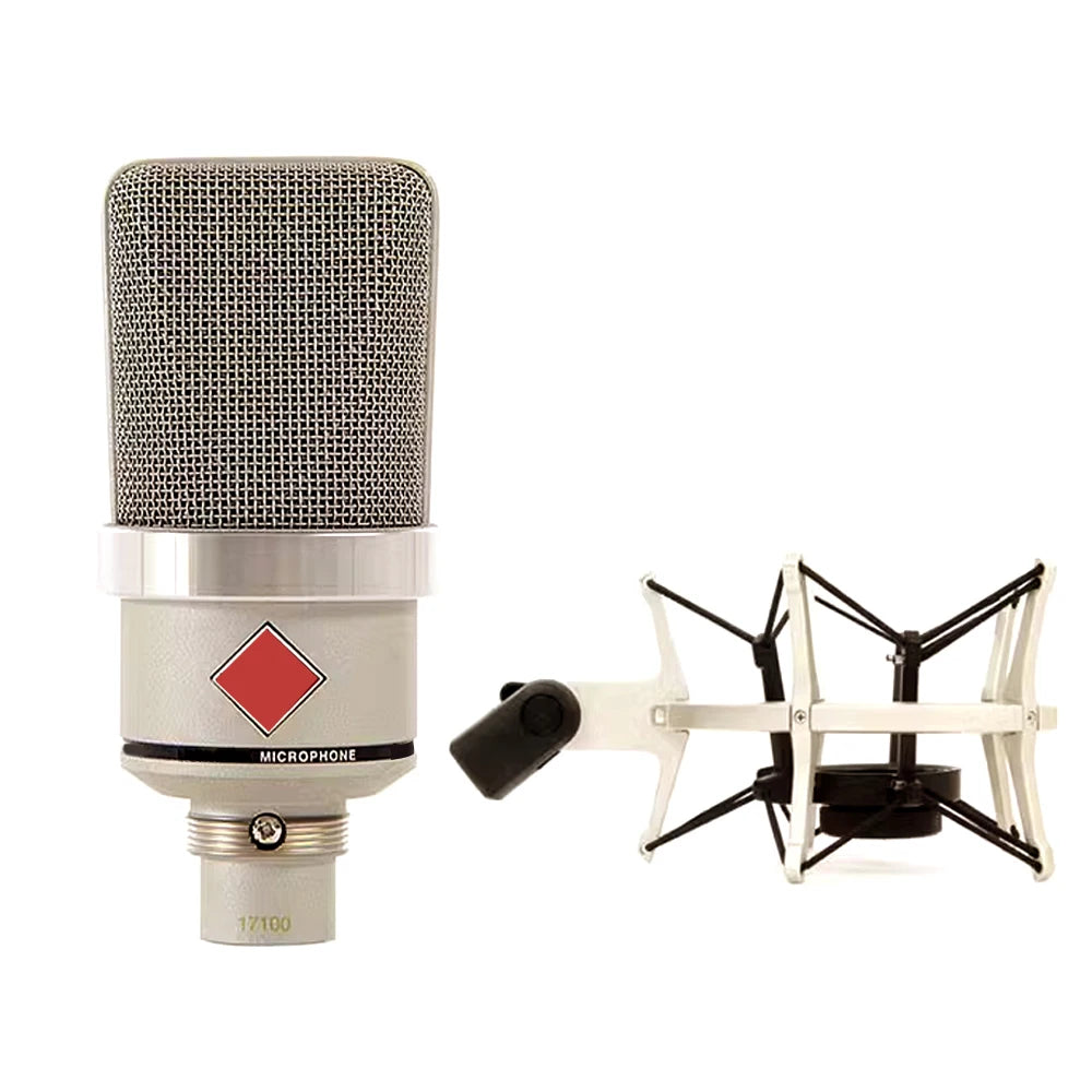 Sanpusen 102 Large-Diaphragm Condenser Microphone Cardioid Studio Mic for Vocal Recording Podcasting & Music Production