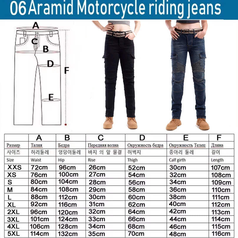 Kevlar Motorcykeljeans för Kvinnor - Blå