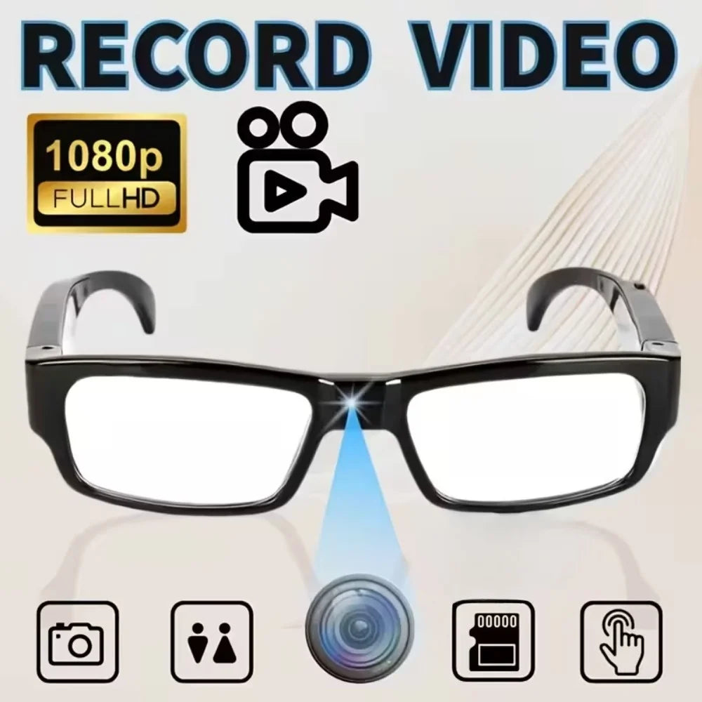 Camera Glasses Sports Action 1080P HD Video Recording Photos Taking for Cycling Outdoor Activities Action Glasses Camera