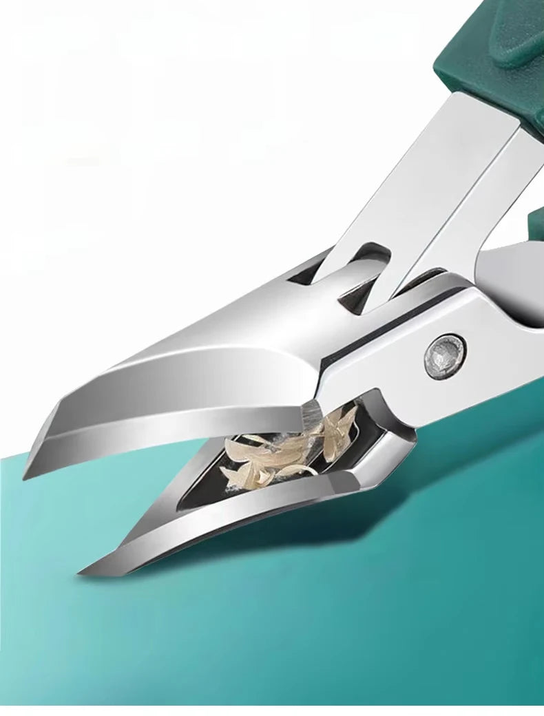 New Pointed-Nose, Beveled, Original Large-Opening Nail Clippers, Pointed-Nose Nail Cutters, Nail Trimmers, Household Pedicure Kn