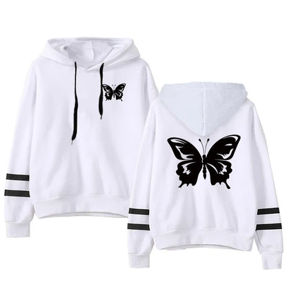 Casual Daily Women Tracksuit Hoodies Quality Single Piece Stripe Sweatshirt and Sweatpants Comfort Outdoor Jogging Autumn Winter