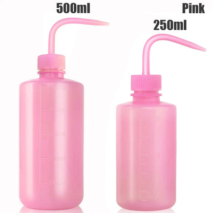 500/250ml Tattoo Wash Bottle 5 Colors Rinse Spray Bottle Economical Plastic Squeeze Clean Bottles for Medical Labs Tattoo Supply