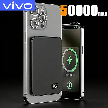 VIVO 500000mAh Magnetic Power Bank PD22.5W Super Fast Charging Portable External Battery for Magsafe For Iphone Samsung Huawei