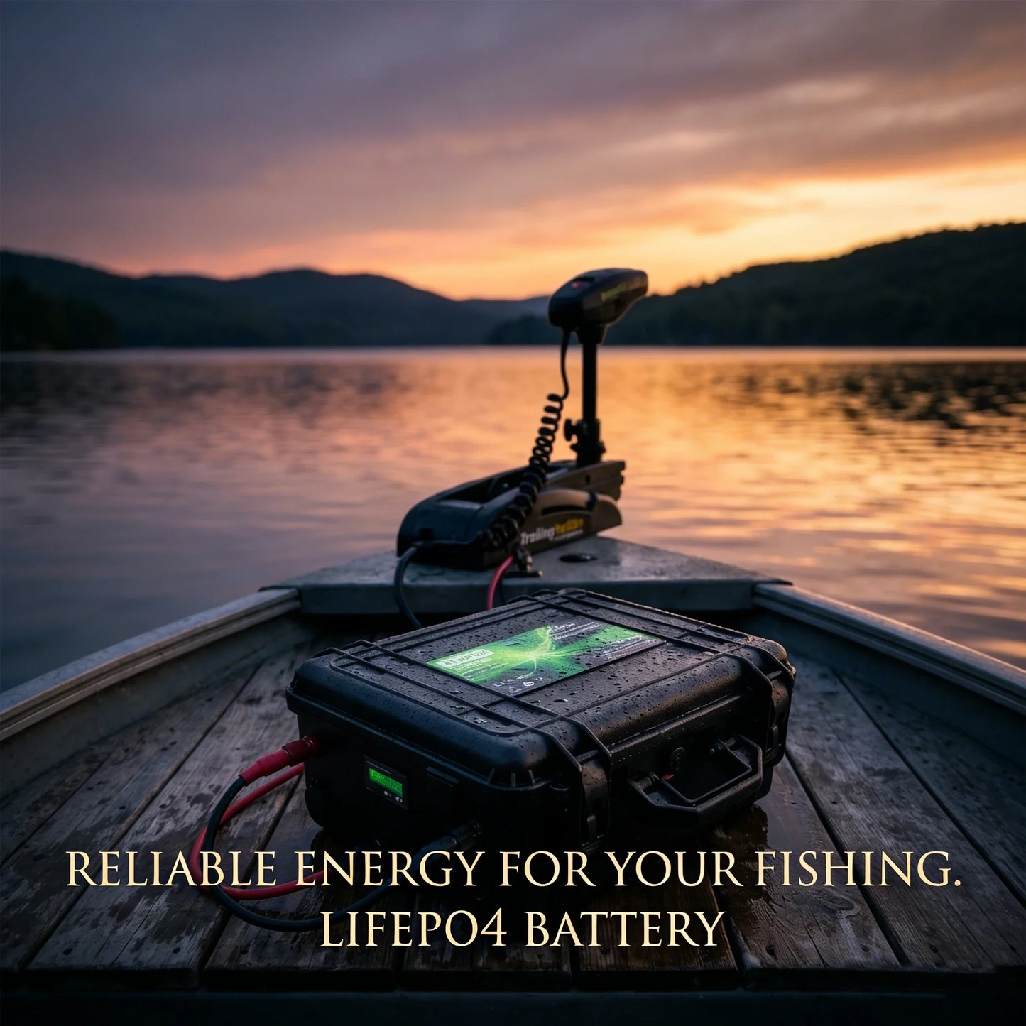LiFePO4 Batteri 12V 100Ah/200Ah – Bluetooth, 4S 100A BMS, IP56, USB/PD, Anderson-port, >6000 Cykler, Båt/Husbil/Off-Grid, EU-lager (Frankrike)