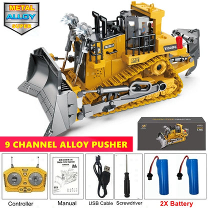 Oike 4WD Radiostyrd Grävmaskin Dumpare Bulldozer RC-bil