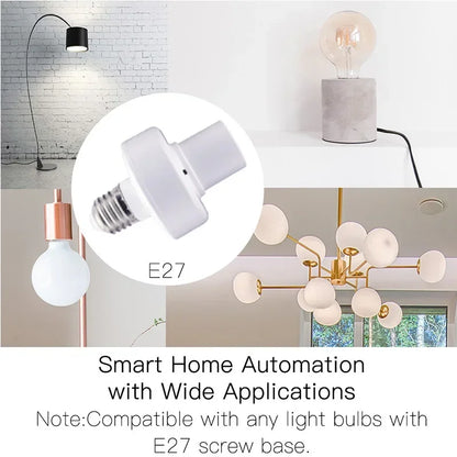 WiFi Smart Lampadapter E27/E26 – Tuya & Smart Life, Timer, Alexa & Google Home (Kundanpassad)