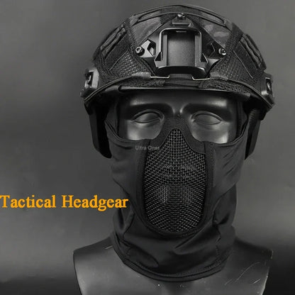 Taktisk Helmask med Stålnätsmask för Airsoft och Paintball