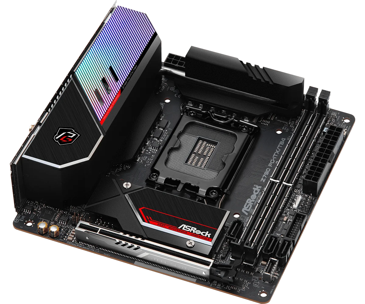 Asrock Z790 PG-ITX/TB4 Motherboard Z790 Mini-ITX Motherboard PCI-E5.0 M.2 DDR5 support i7-14790F i5-14490 i3-14100 i5-13600 cpu