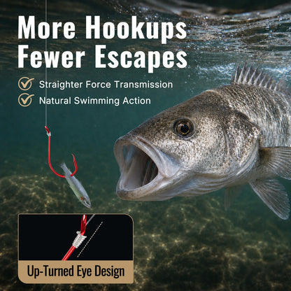 9KM Red Octopus Hook Fishing Extra Strong Versatile Fishing Hook Live Bait Hook for Saltwater