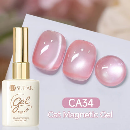 UR SUGAR 15ml Cat Magnetic Gel Nail Polish 30 Colors Semi Permanent Magnetic Gel UV/LED Soak Off Painting Vanrish Design