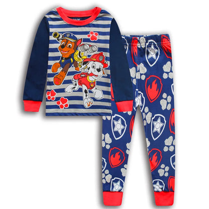 Kids PAW Patrol  Spring Autumn Long Sleeve Boys Clothing Sets Children's Pajamas Girls Cartoon Sleepwear Set Home Clothes 2pcs