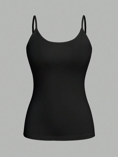 4 pcs Women Solid Color  Camisoles Vest Women Tank Tops Female Summer Sexy Strap Basic Tops Sleeveless Camisole T-shirt