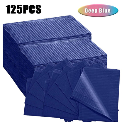5-125pcs Disposable Waterproof Tattoo Bibs 10 Colors Tattoo Clean Wipes Pad Table Covers Patient Dental Napkins Accessories