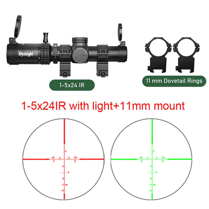 1-5x24 SFP LPVO gevärssikte för jakt