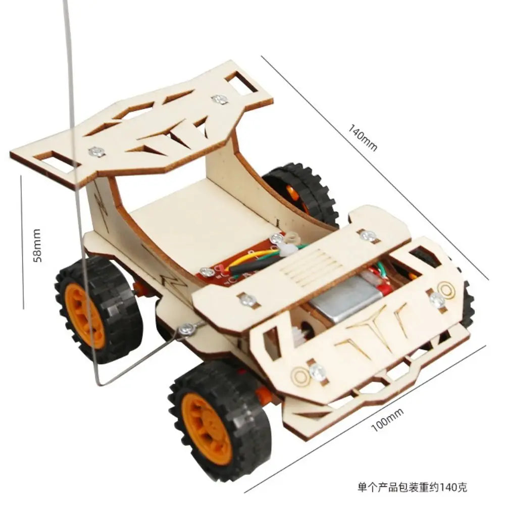 DIY Vetenskapsleksak Trä – Robot & Elektronik Byggsats Kreativt STEM-kit Barn 6–14 År Gootrades 2026