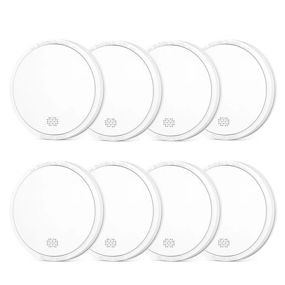 Optisk brandvarnare med inbyggt batteri – 4- eller 8-pack