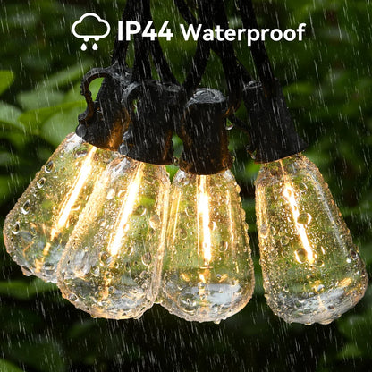 Arbrac ST38 LED-ljusslinga Utomhus IP44 – Varmvit 2200K Krossäker Fjärrkontroll Dimmer 15/18/20/30m Trädgård Bröllop Jul CE RoHS