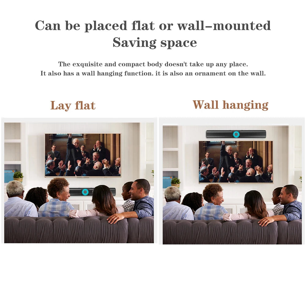 Wireless Bluetooth Sound Bar Speaker System Super Power Sound Speaker Wired Wireless Surround Stereo Home Theater TV Projector