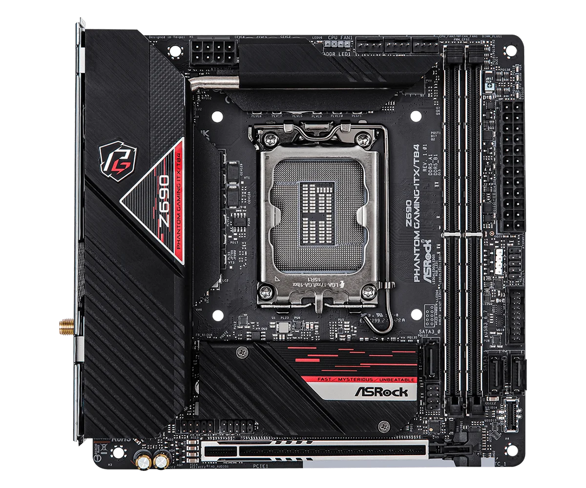 ASROCK Z690 Phantom Gaming-ITX/TB4 Mini‑ITX Motherboard Intel Z690 GA 1700 DDR5 M.2 96GB Wi-Fi 6E support 14900 14400 i5-14600