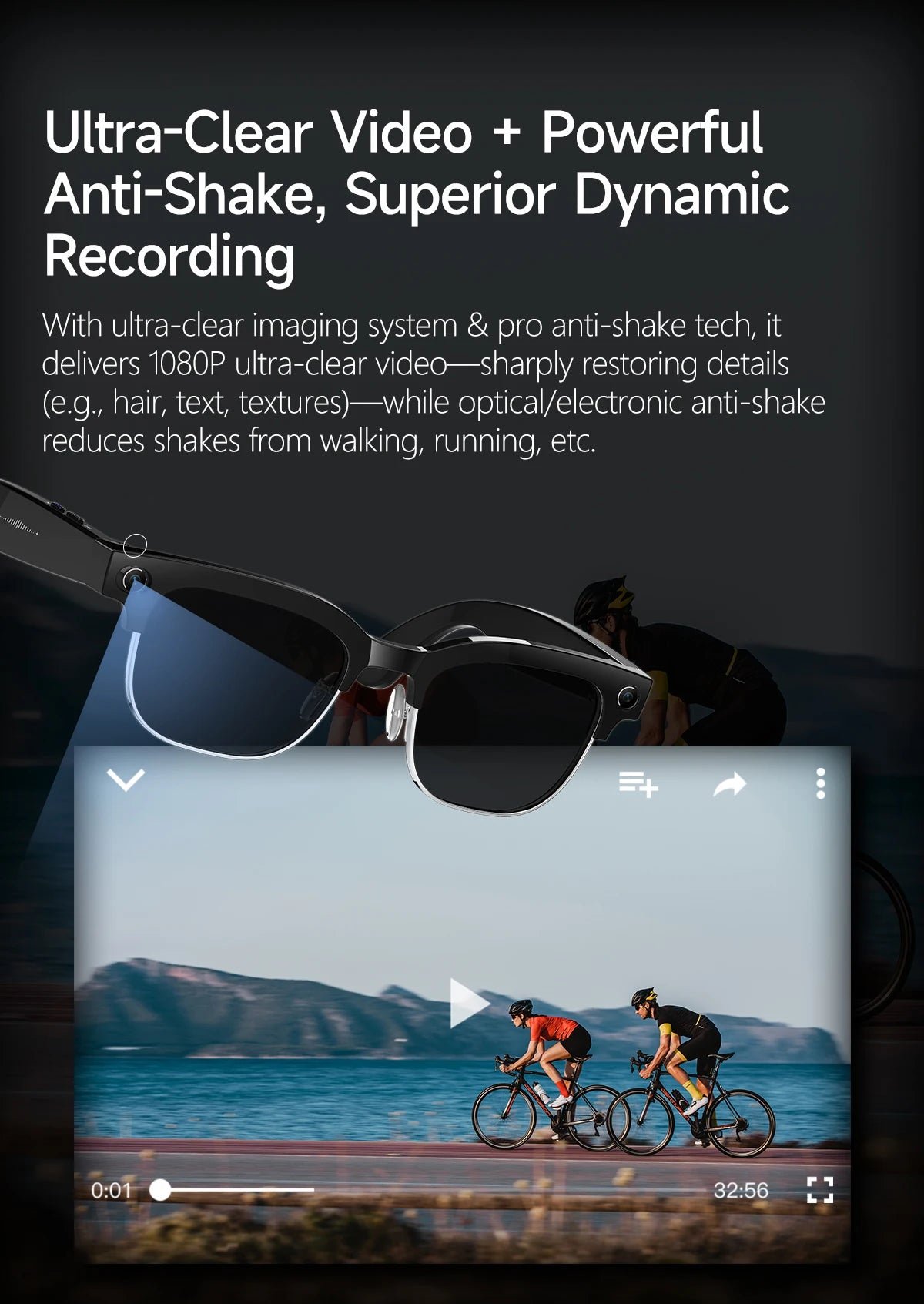 2026 New 4K HD 800W Camera Smart AI Glasses Video Photo Recognition AI Translation Chat GPT Hands-Free Calling Smart Sunglasses