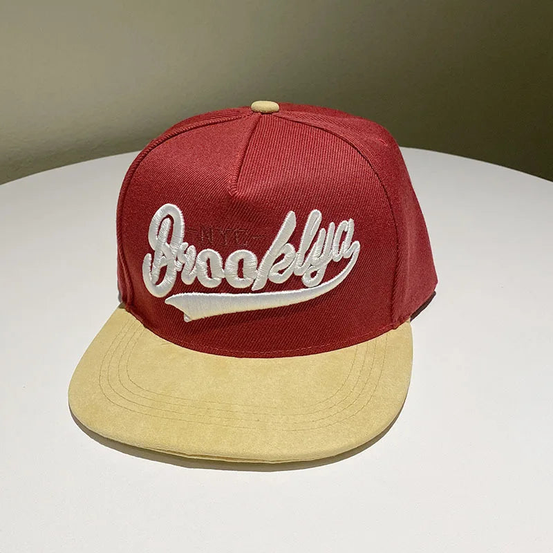 Hip Hop Embroidery Flat Brim Adjustable Caps Hats Snapback Bone New York Brooklyn Trucker Men Bill Brooklyn Plain Visor Brim Era