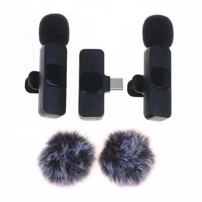 K9 Wireless Mini Lavalier Mic for Effective Audio Video Recording on Smartphones and Laptops