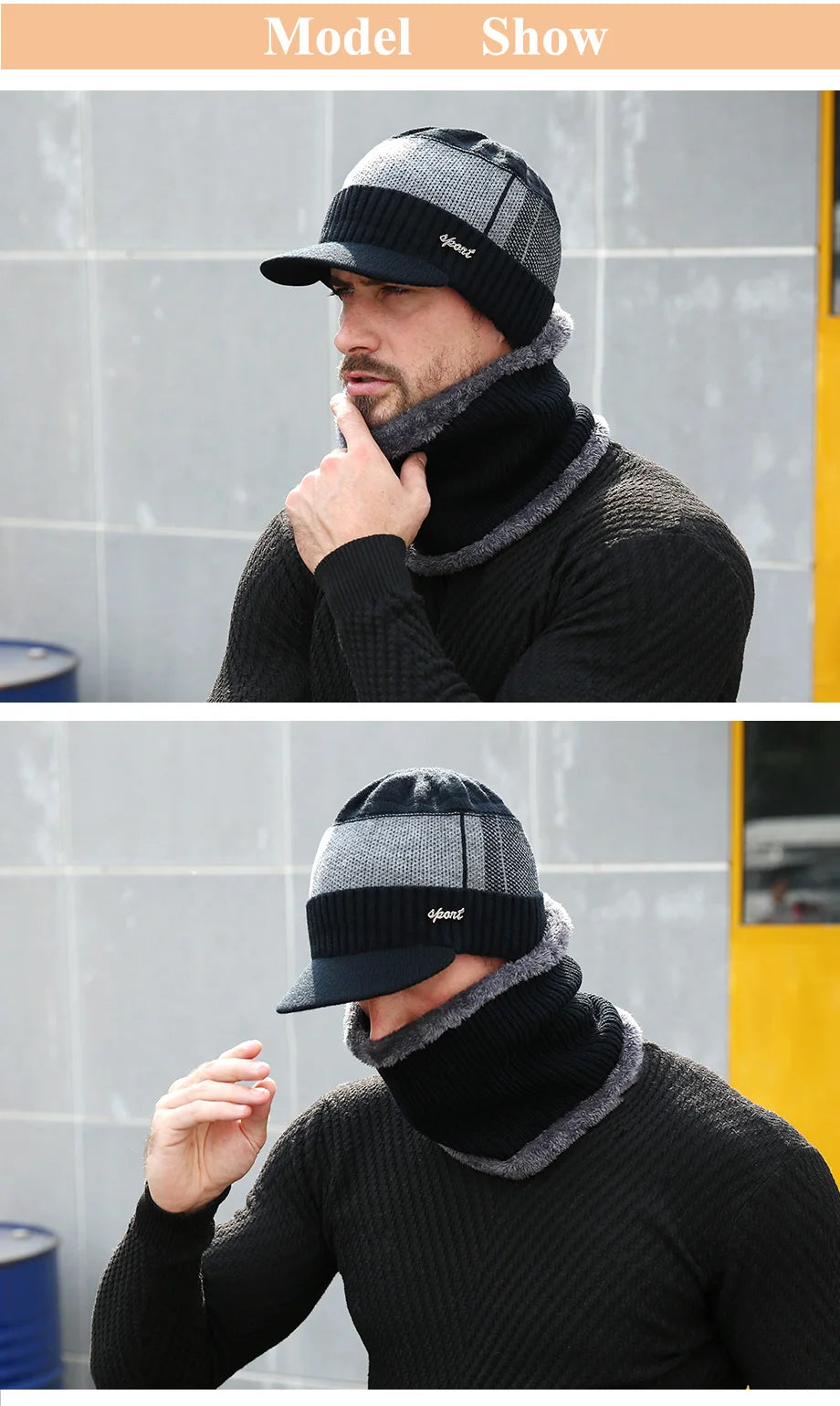 Winter Hats Skullies Beanies Hat Men Winter Beanies For Women Wool Scarf Caps Balaclava Mask Gorras Bonnet Knitted Hat