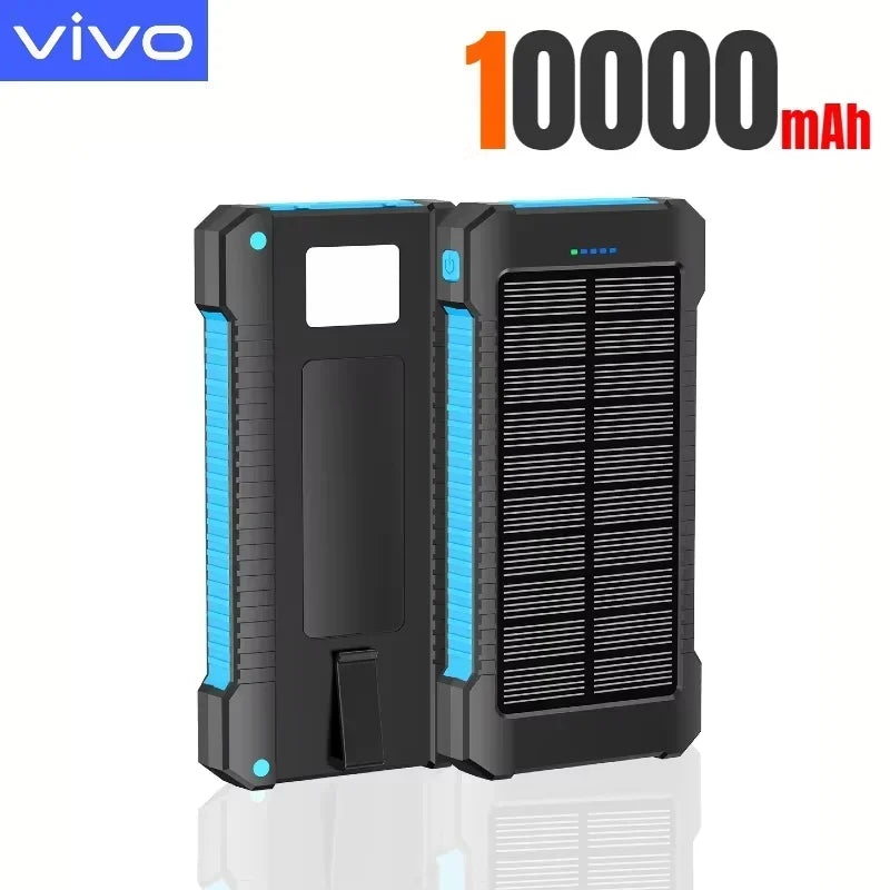 VIVO 500000mAh Solar Power Bank Super Fast Charge Powerbank Outdoor Portable External Battery for iPhone Huawei Samsung 2026New