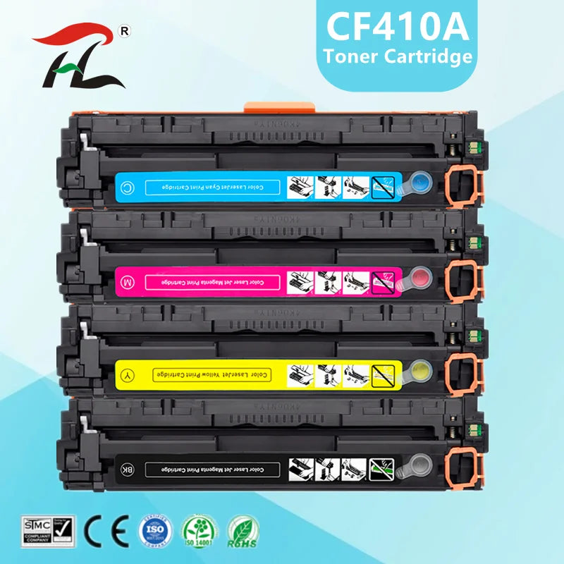 Kompatibel tonerkassett för HP 410A CF410A CF411A CF412A CF413A Color LaserJet Pro M452dn/M477fdw
