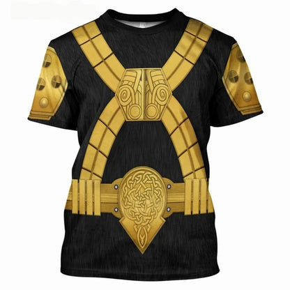 Fashion Men's T-Shirts Darth Vader Cosplay Summer 3D Printed Short Sleeve Street Casual Comfortable Quick-Drying Men's Clothing