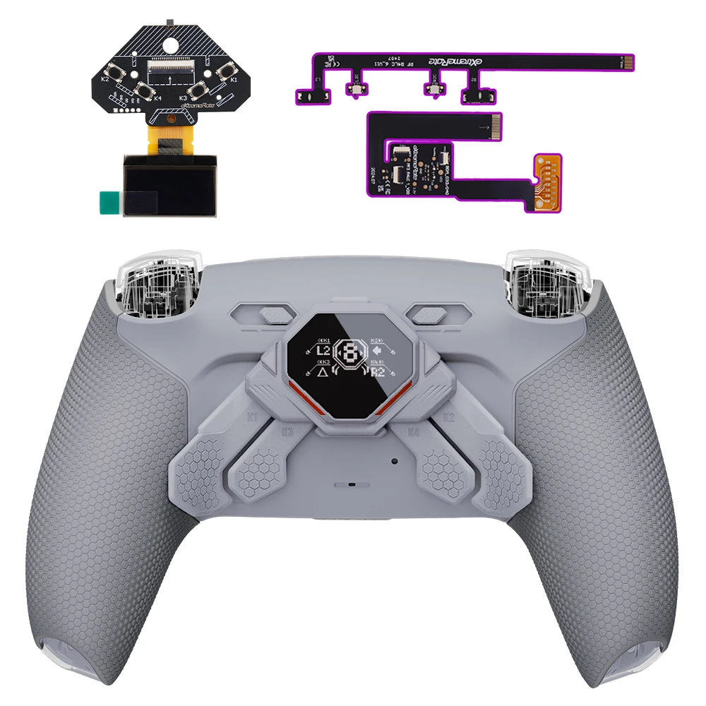 eXtremeRate SPARK Remap Kit för PS5 BDM-030/040/050/060 – 4 Bakre Knappar OLED Trigger Stop 8 Profiler, 6 Färger