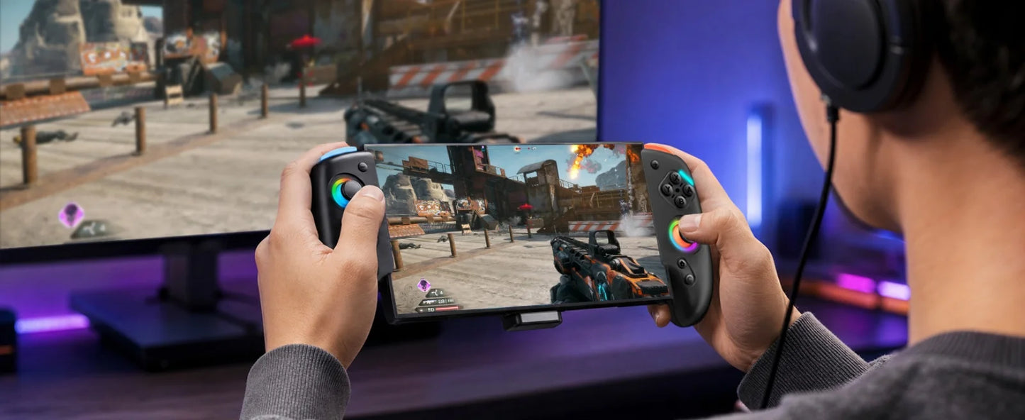 Gamepad For Nintendo Switch 2 Controller RGB 9-Axis Gyro Joypad W/ Dual Shock Turbo/Marco Programable Function Game Pad Joystick