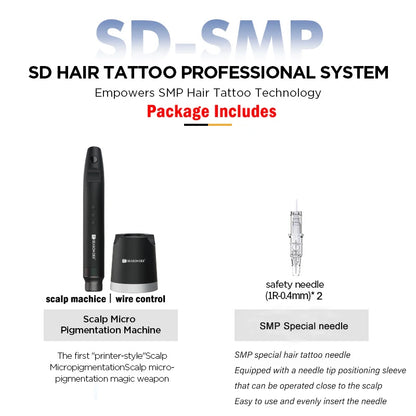 NUOJO Painless SMP Scalp Micropigmentation Machine PMU Micro Pigmentation Kit Scalp Tattoo Device Hair Tattoo Machine