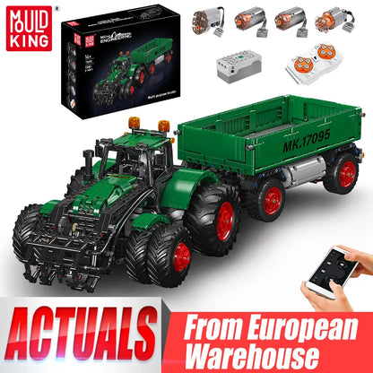 Mould King 17095 RC Multifunktionell Traktor Byggklossmodell