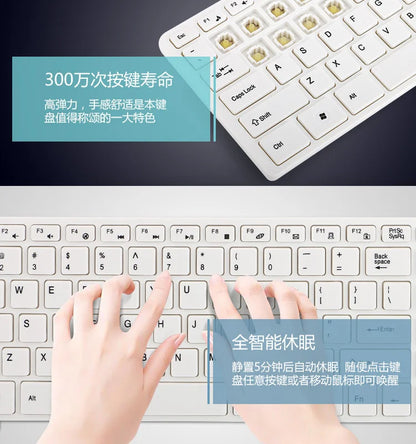 Spanish/Hebrew/Russian/Korean New 2.4G Wireless Keyboard and Mouse set For Laptop iPad PC Desktop For Android IOS Windows