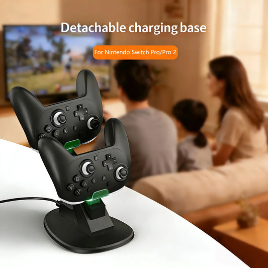 Dubbel laddningsstation för Switch-handkontroller
