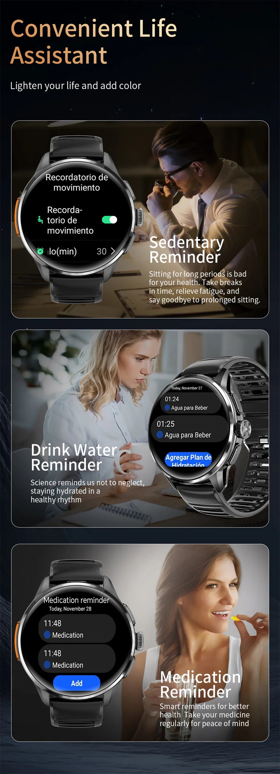 4G/3G Full Network Infrared Smart Watch 1.60 inch AMOLED Screen 800W Video Call  2100mAh Google Play WIFI GPS Compass Smartwatch