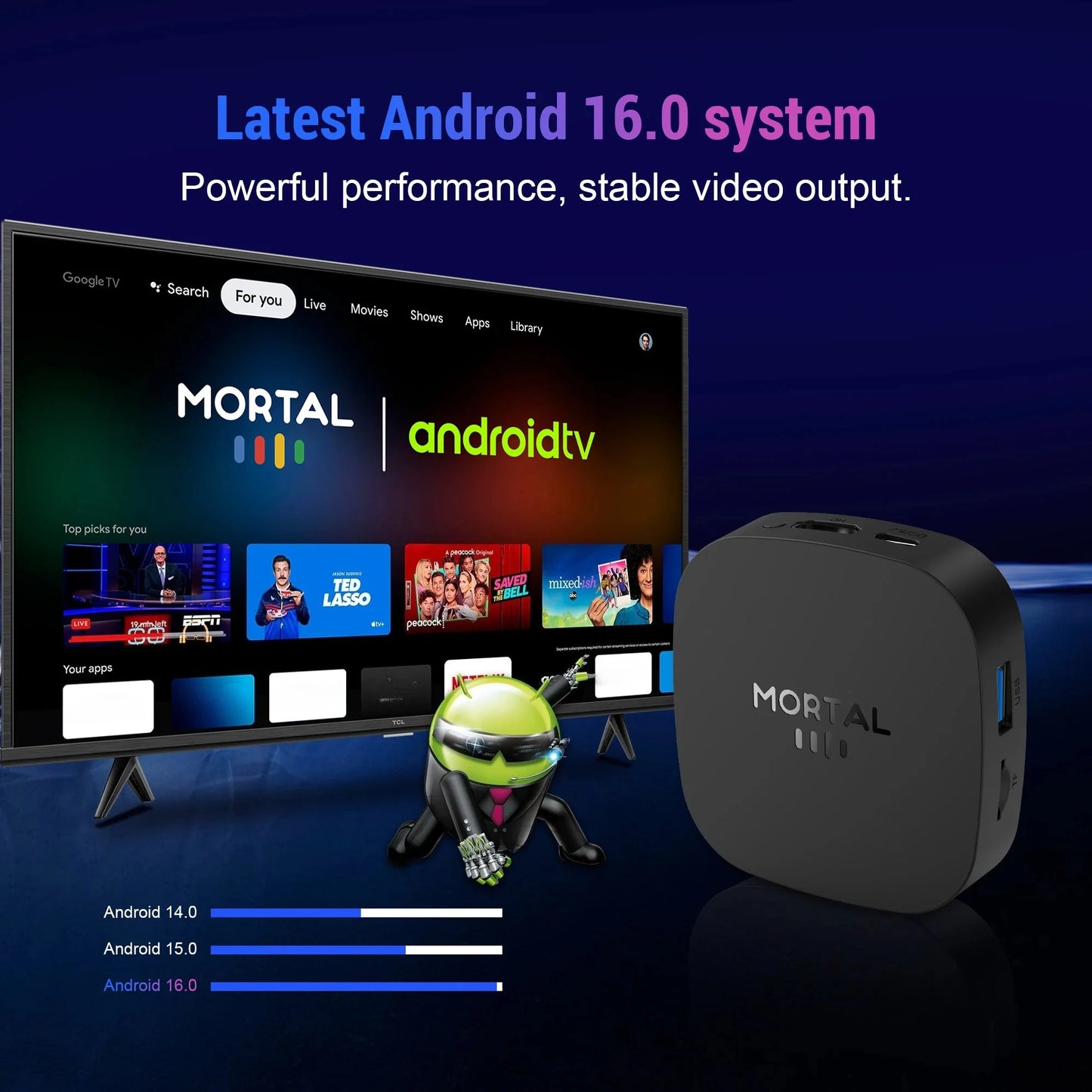 2026 T1+ Android 16 Smart TV Box Rockchip RK3518 WIFI6 BT 5.4 UI Interface 8K HD Media Player Voice Assistant Set Top Box IPTV