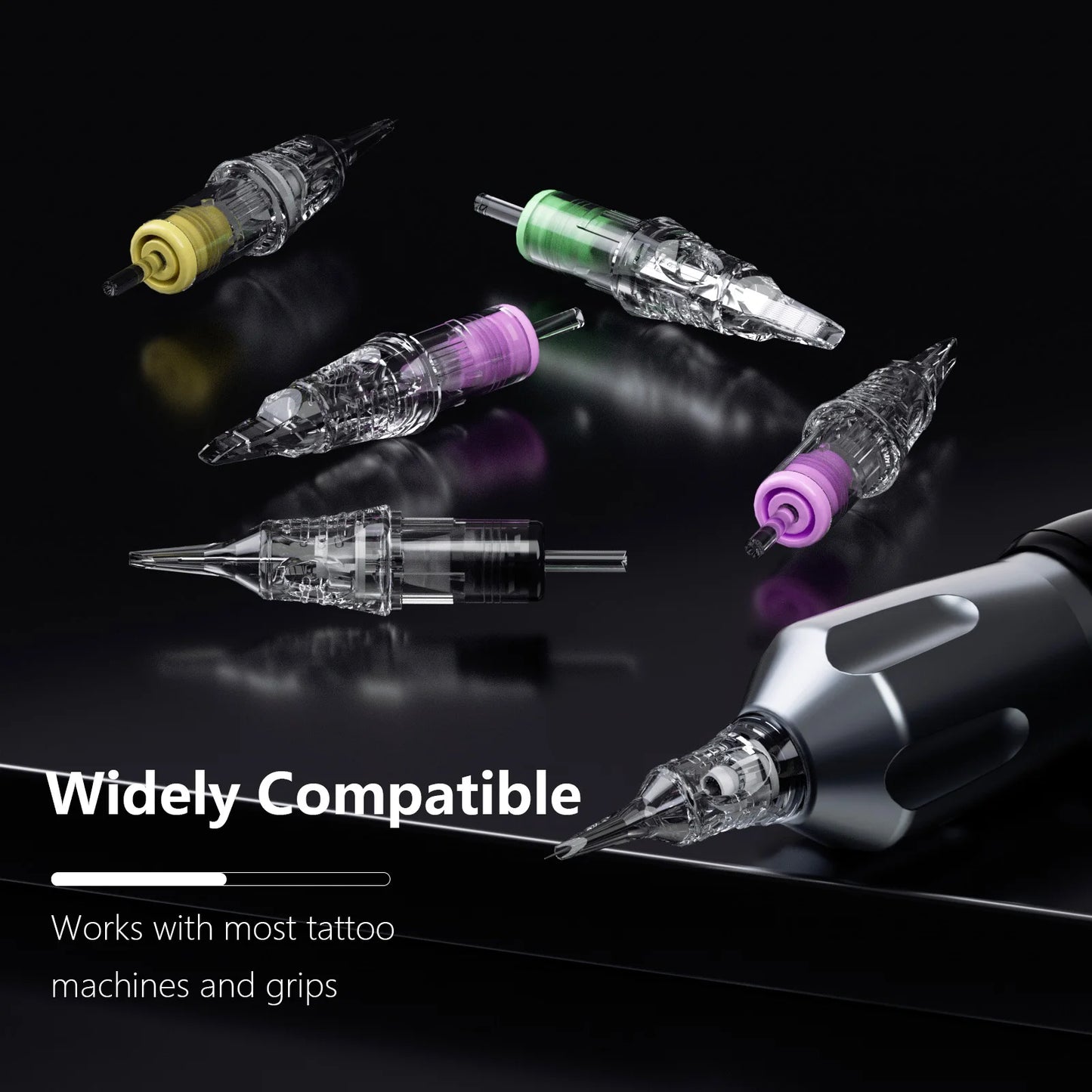 BIGWASP Cartridge Tattoo Needles 0.30mm 0.35mm Disposable Round Liner for Cartridge Tattoo Machine Pen Tattoo Supply 20 Pcs/Lot