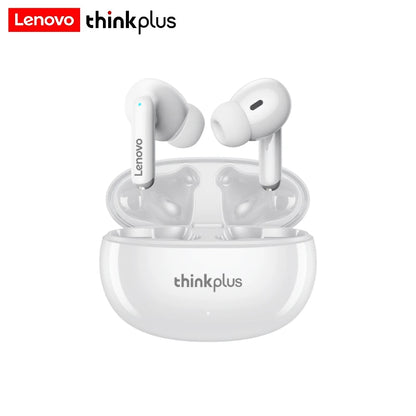 Lenovo GM2 PRO XT88 True Wireless Earbuds – Bluetooth 5.3 Dubbel Mikrofon Touch 4h Speltid Svettskyddad HiFi Bass CE/FCC Vit Svart