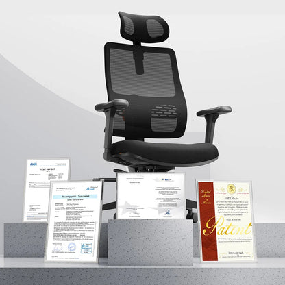 NEWTRAL Ergonomic Office Chair with Desktop,Adaptive Lower Back Support Gamer Chair,Adjustable Headrest Seat Depth Office Chair