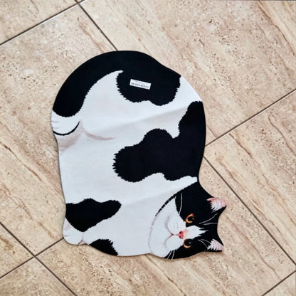 3D Cat Shaped Diatomite Bath Mat High Absorption Non Slip Quick Dry Entryway Floor Pad Household Home Textiles Bath Mat