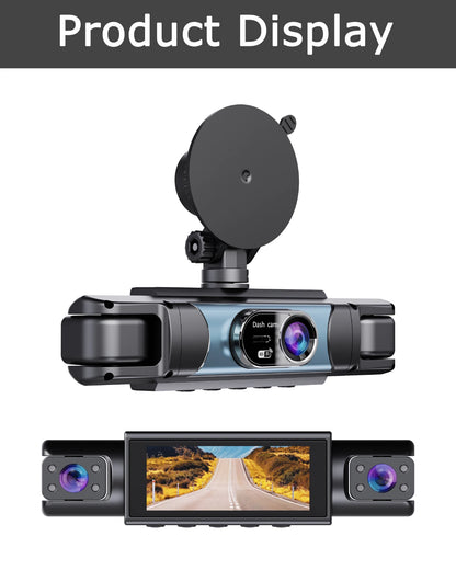 WIFI 4-Channel Car DVR Dash Cam With 4 Cameras Full HD 1080P Video Recorder Night Vision Black Box Cabin Camera 24H Parking