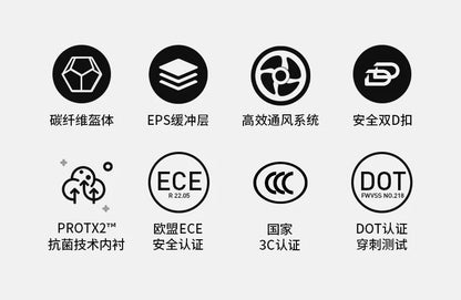 ORZ Carbon Fiber Motorcycle Helmets Men's and Women's Four Seasons Lightweight Helmets Motocross Color Lens Cosas Moto