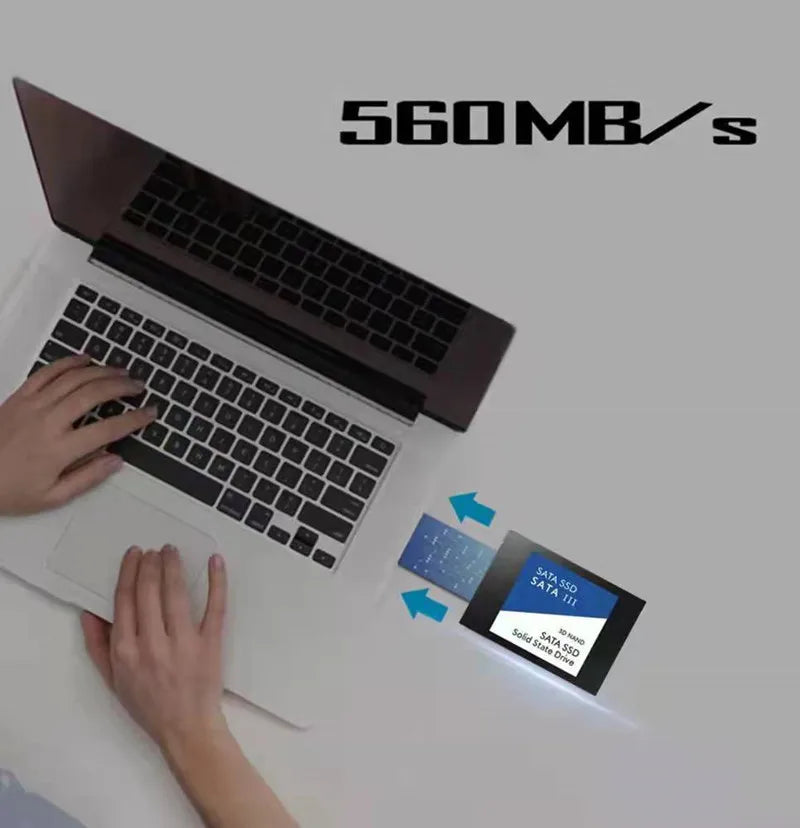 [Brand+] Original 2.5 Inch SATA III SSD Internal Solid State Disk 1TB 2TB SATA3 Hard Drive High Speed SSD for Desktop Laptop PC