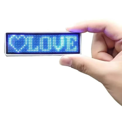 Bluetooth LED Module Name Badge DIY Programmable Scrolling Message Board Mini LED Display HD DIY Electronic Kit