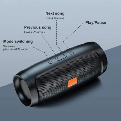 Lenovo Bluetooth 5.4 Portable Wireless Speakers TF USB FM Dual Speaker Stereo Playback Voice Broadcasting Subwoofer Speaker